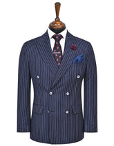 Navy Stripe Suit ST2721S-34