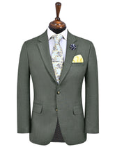 L Olive Plain Suit ST2724C-34