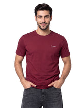 Maroon Plain Basic Tee