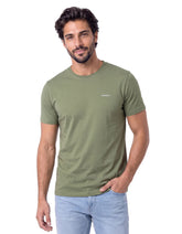 Olive Plain Basic Tee