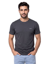 Charcoal Plain Basic Tee