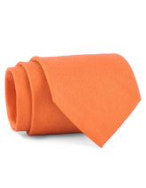 Orange Plain Tie
