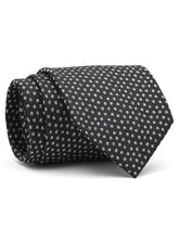 Black Floral Tie