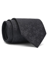 Black Floral Tie