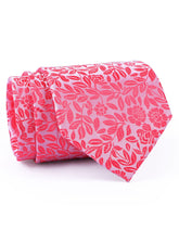 T Pink Floral Tie