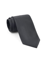 Black Self Plain Tie