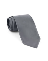 Grey Self Plain Tie