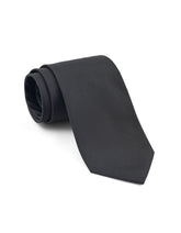 Black Self Plain Tie