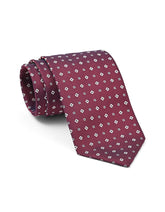 Maroon Geometric Tie
