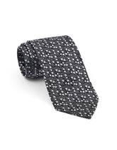 Black Floral Tie