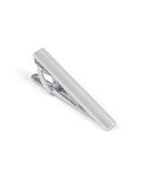 Silver Texture Tie Pin