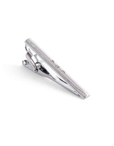 Silver Texture Tie Pin