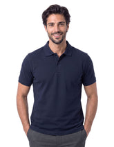 Navy Plain Pique Polo Shirt