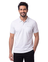 Chrome Plain Supima Cotton Pique Polo Shirt