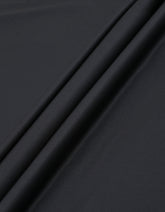 Black Plain Unstitched Bamboo Blend Ethnic Suit