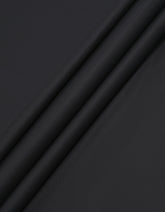Black Plain 100% Cotton Unstitched Suit