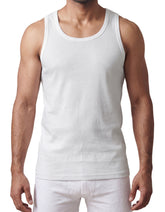 White Plain Sleeveless Tank Top