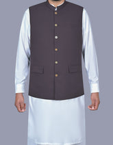 Charcoal Texture Waist Coat WC2601-3S-34