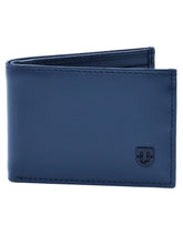 Blue 100% Leather Wallet