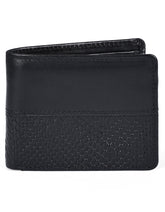 Black Texture 100% Leather Wallet