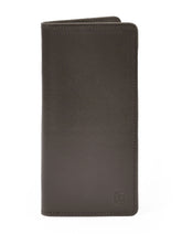 Brown 100% Leather Long Wallet