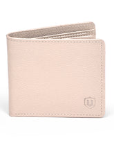 Beige 100% Leather Wallet