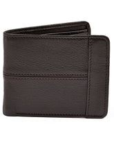 Black Texture 100% Leather Basic Wallet