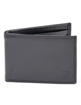 Black Plain 100% Leather Wallet