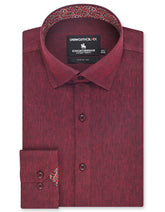 Plain Maroon Classic Fit Shirt FS2423-2RF-14.5