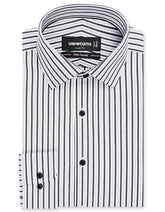 Stripe Black Tailored Smart Fit Shirt FS2858SF-14.5