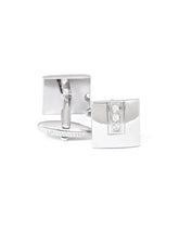 Silver Square Cufflink