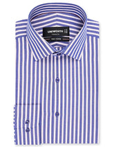 Stripe Navy Classic Fit Shirt FS2857-2RF-14.5