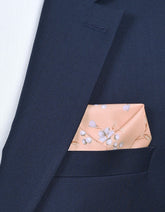 Peach Paisley Pocket Square