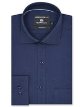 Plain Navy Tailored Smart Fit Shirt FS2298-1SF-14.5