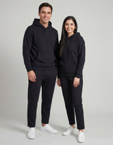 Black Pullover Hoodie & Sweatpants Co-ord Set