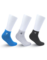 Pack Of 3-Multi Plain Ankle Socks