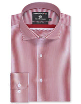 Stripe Red Classic Fit Shirt FS2757-2RF-14.5