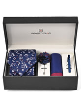 Navy Floral Men Accessories Box