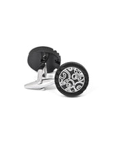 Black Circle Cufflink