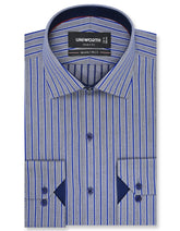 Stripe Royal Blue Smart Fit Shirt FS2774-1SF-14.5