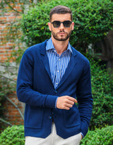 Navy Plain Cardigan SFA2422-2-S