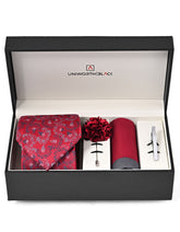 Maroon Floral Men Accessories Box