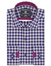 Check Blue Tailored Smart Fit Shirt FS2936SF-14.5