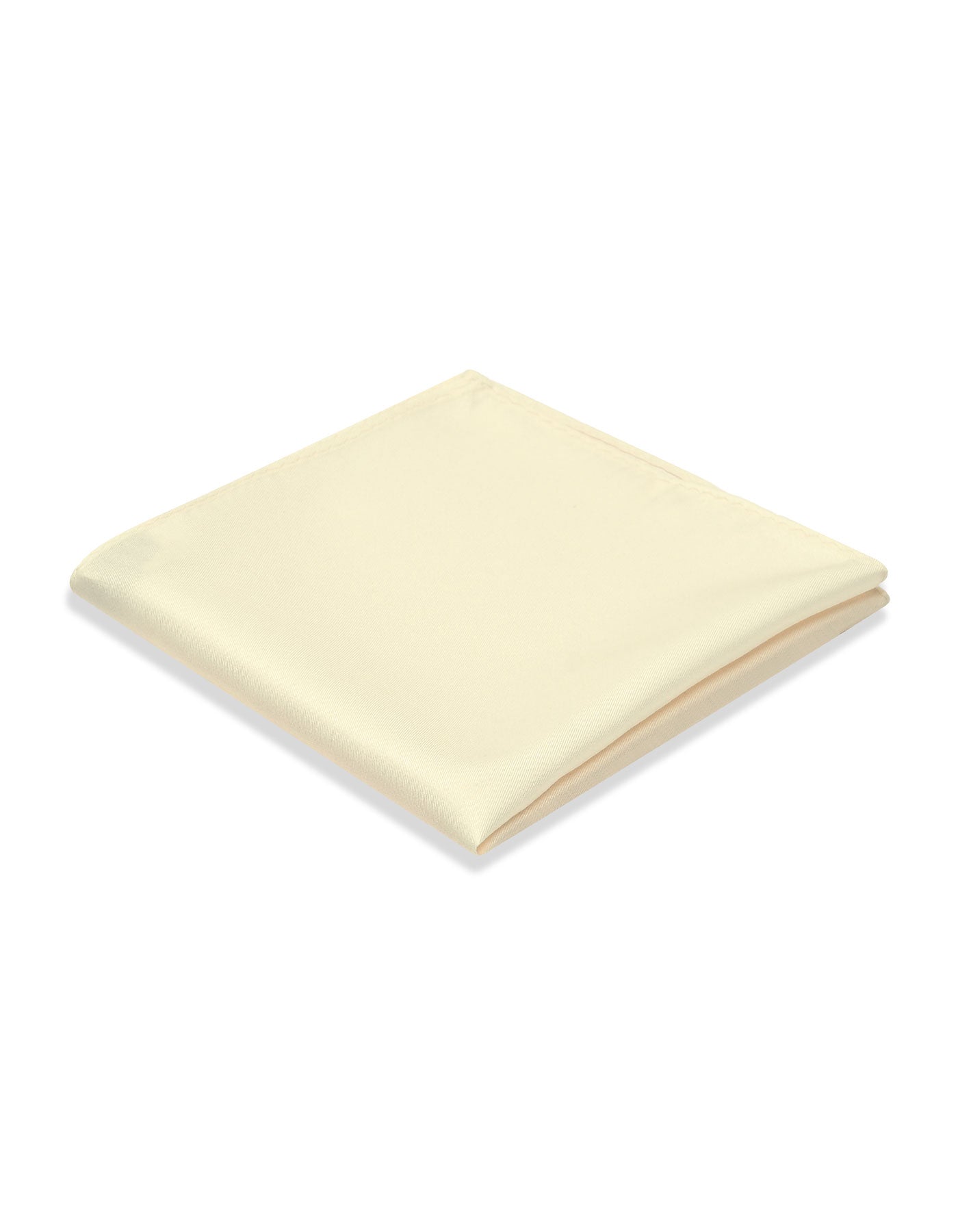 Beige Plain Pocket Square