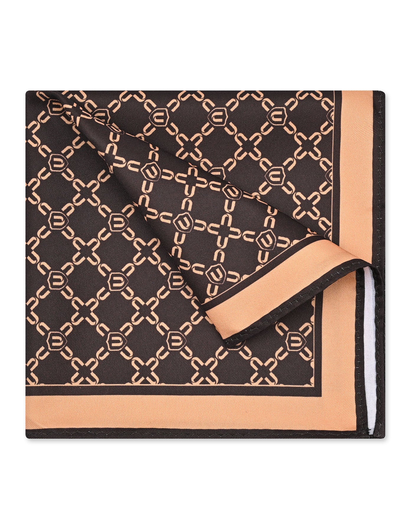 Chocolate Geometric Pocket Square