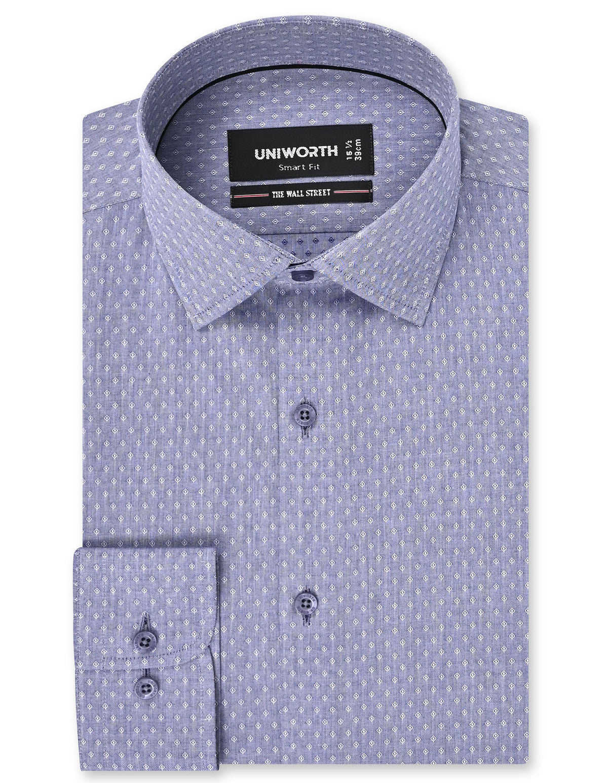 Self Navy Tailored Smart Fit Shirt FS20503SF-14.5
