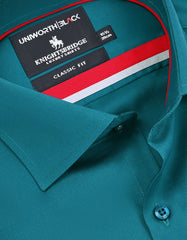 Plain Teal Classic Fit Shirt FS2361-2RF-15