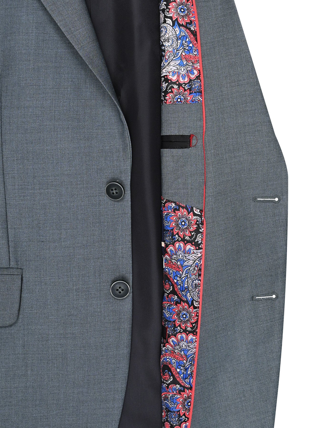 M Grey Plain Suit ST2731C-36