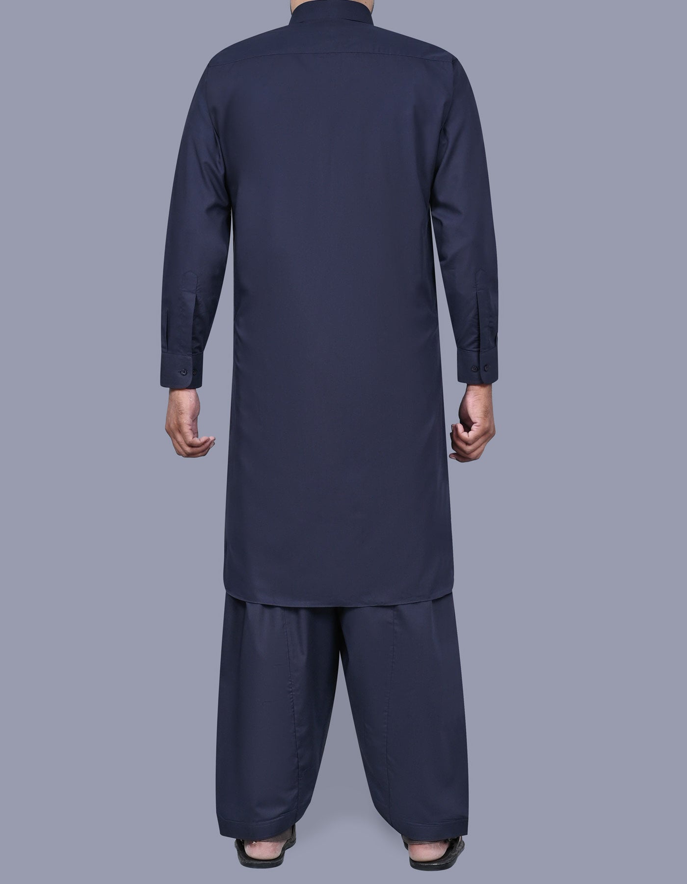 Navy Plain Kameez Shalwar KS2528S-L