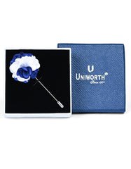 White Floral Coat Lapel Pin